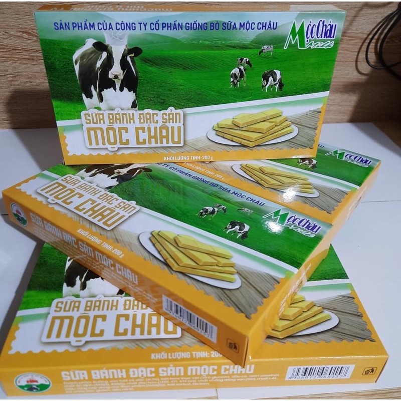 Bánh sữa Mộc Châu 200g- Chính Hãng công ty sữa Mộc Châu (Date mới liên tục)