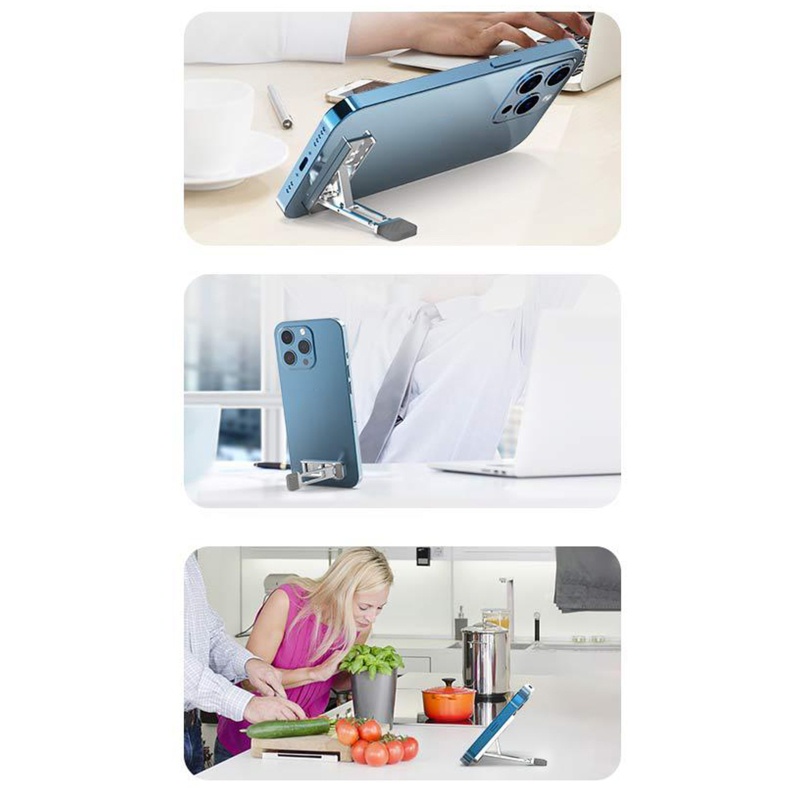 Li Giá Đỡ Điện Thoại Bằng Hợp Kim Kẽm Có Thể Gập Lại Nhỏ Gọn Dễ Dàng Điều Chỉnh Cho Điện Thoại Thông Minh