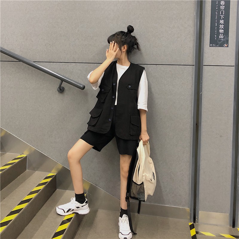 Áo Khoác Không Tay Dáng Rộng Phong Cách Retro Dành Cho Nữ | BigBuy360 - bigbuy360.vn