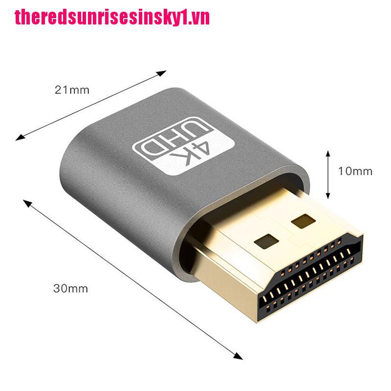 (3C) Giắc Chuyển Đổi Headless Ghost Ddc Edid Hiển Thị Hdmi