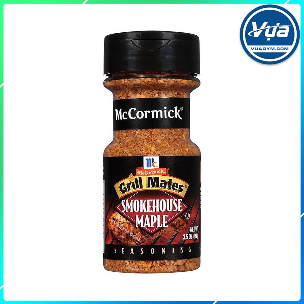 Gia vị ăn kiêng McCormick Grill Mates Smokehouse Maple 99g (3.5 oz)
