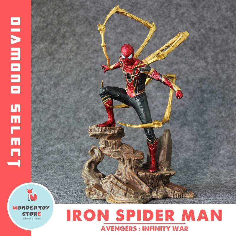 Mô hình Iron Spider Man Avengers Infinity War Diamond Select Toys 23cm Marvel