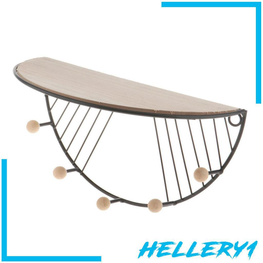 Giá Đựng Đồ Hình Bán Nguyệt Bằng Gỗ Sắt 1