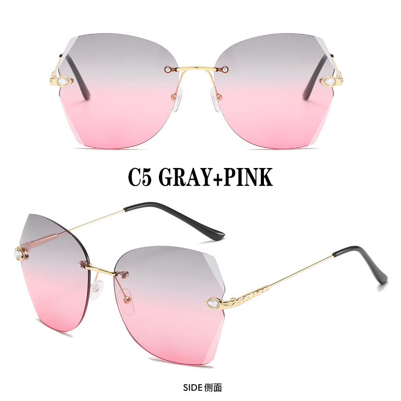 Kính mát HENGHA gọng vuông chống tia UV400 phong cách Hàn Quốc cho nữ