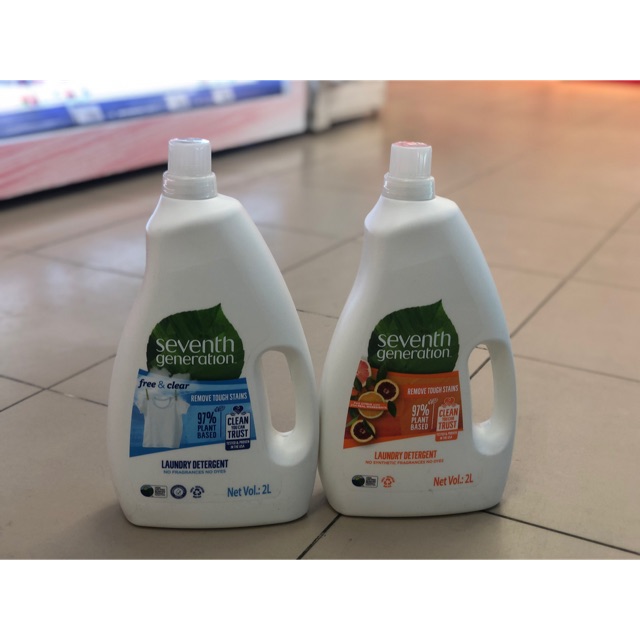 Nước giặt seventh generation 2L ( citrus / free & clear )