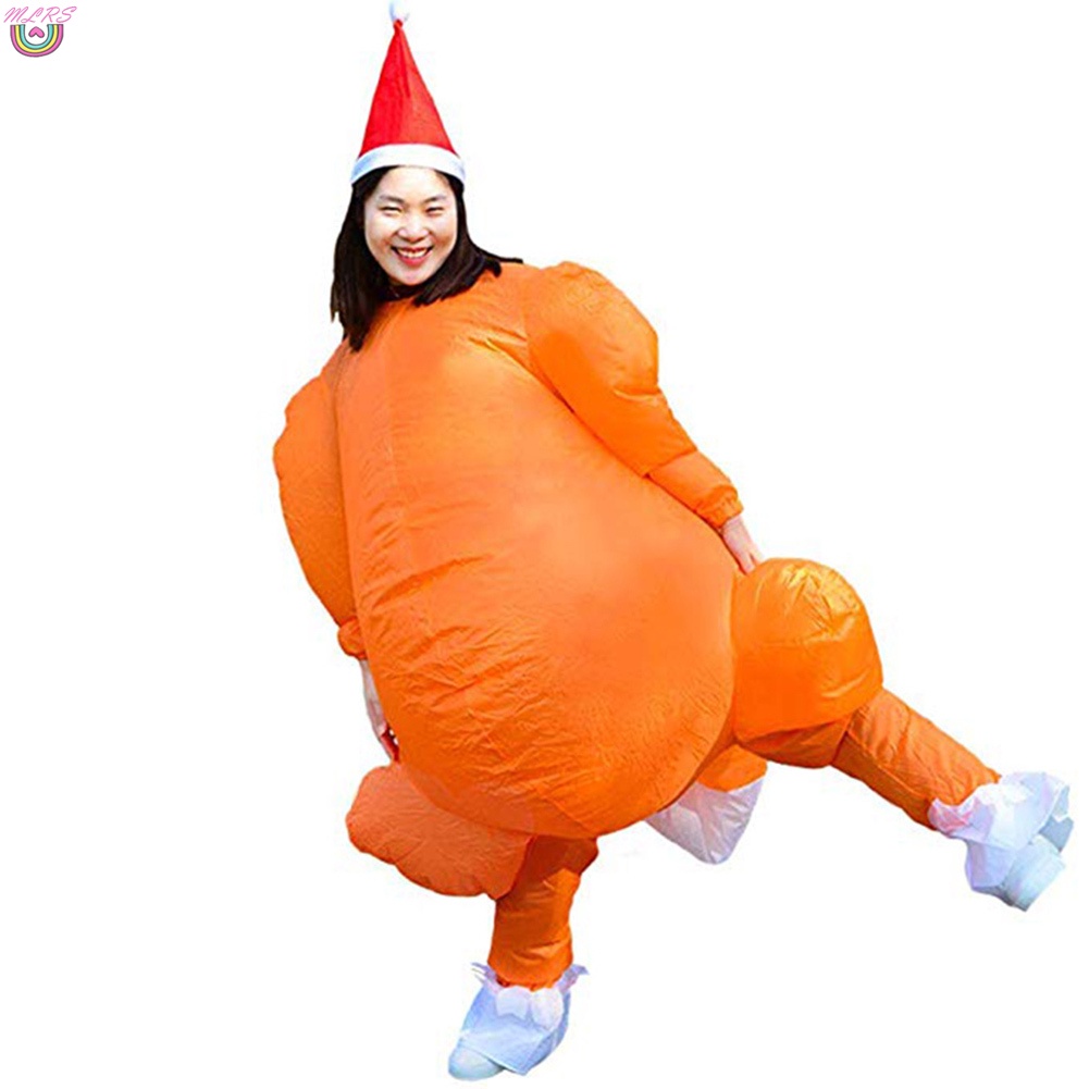 Bộ Đồ Bơm Hơi Hóa Trang Gà Tây Nướng Vui Nhộn Cho Người Lớn Dịp Halloween