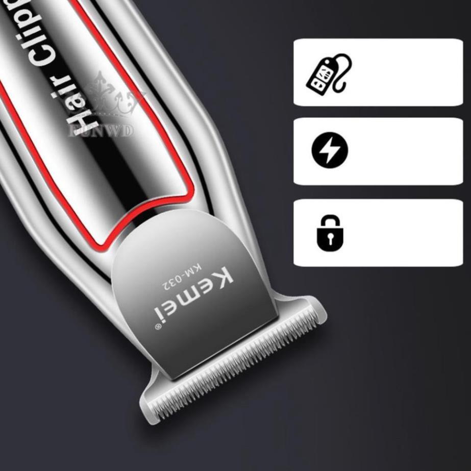 Tông Đơ Chấn Viền Kemei KM 032 - Tăng Đơ Hớt Tóc Kẻ Viền Nhỏ Gọn Có Cữ (Tông Viền) - Bảo Hành 1 Đổi 1