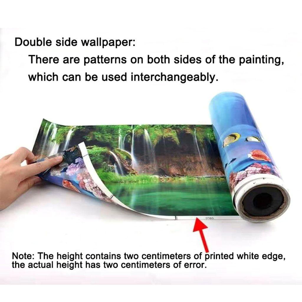 1 Miếng Dán Bể Cá 3D Sáng Màu Sắc Tươi Sáng