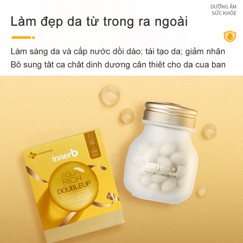 WooHop Viên Uống Cấp Nước Và Collagen InnerB Aqua Rich Double Up 70 viên