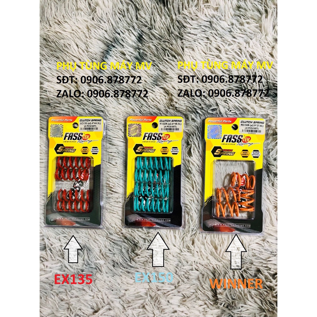 Lò xo nồi độ dành cho xe Ex135.Ex150.Winner Sonic. FASSTek Yêu Thích ❤️❤️❤️
