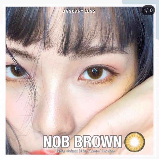 Lens Nob brown (có độ cận)