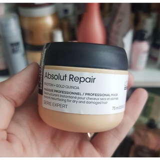 DẦU HẤP Ủ PHỤC HỒI TÓC HƯ TỔN LOREAL REPAIR ABSOLUT REPAIR LUPIDIUM 75ML
