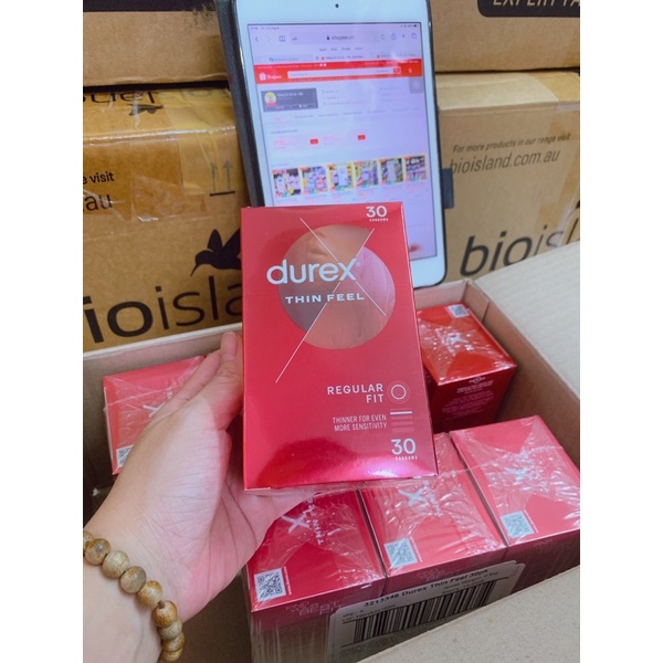 Bao Cao Su Durex Úc hộp 30 cái