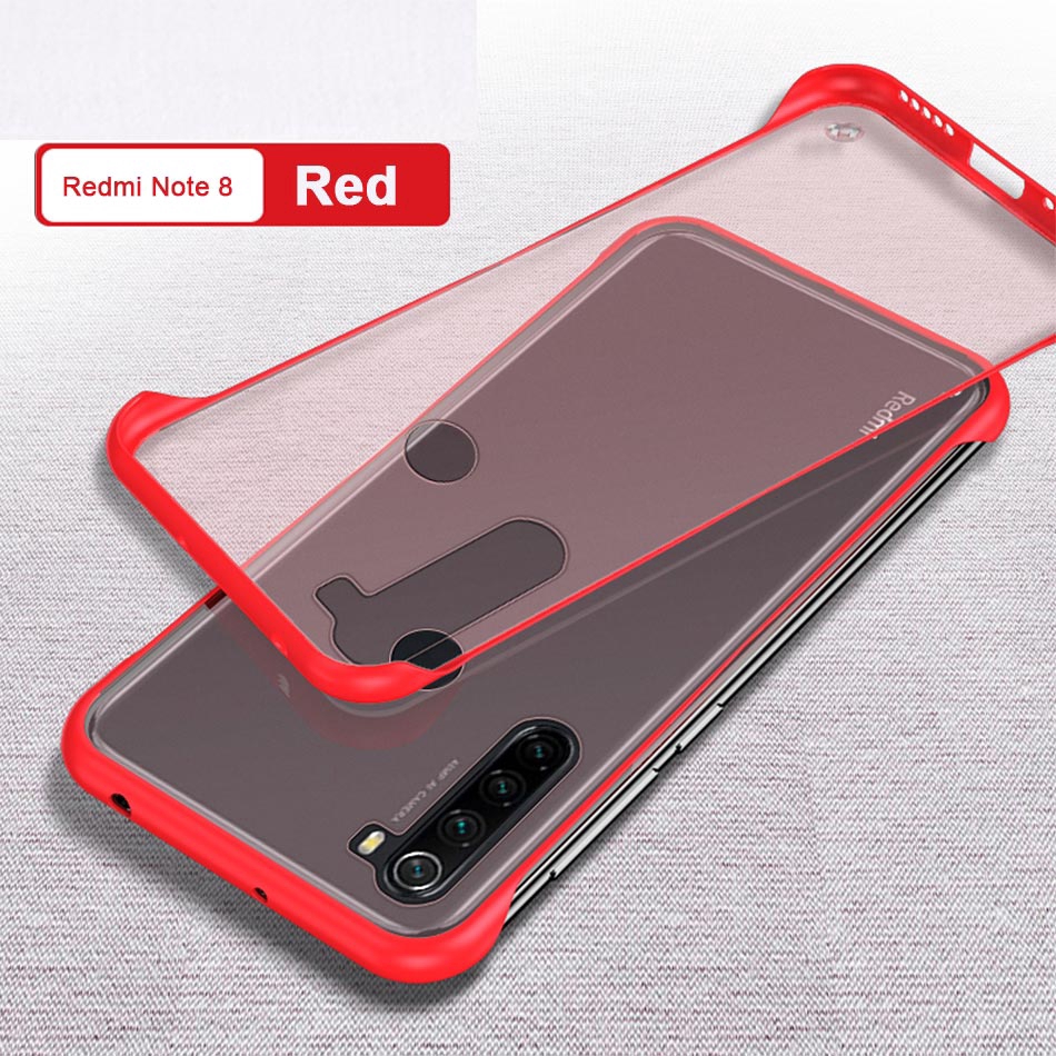 Xiaomi Redmi Note 8 Pro Case Borderless Design Plastic Phone Case Xiaomi Redmi Note 9S 9 Pro 9A 9C 8T 8 7 Pro 7A 8 Pro Shockproof Back Cover With Metal Ring