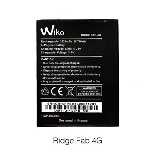 Pin Wiko RIDGE FAB 4G