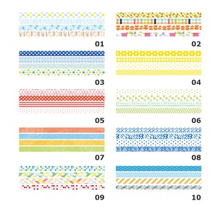 Set hình dán Washi tape 4 cuộn WS002