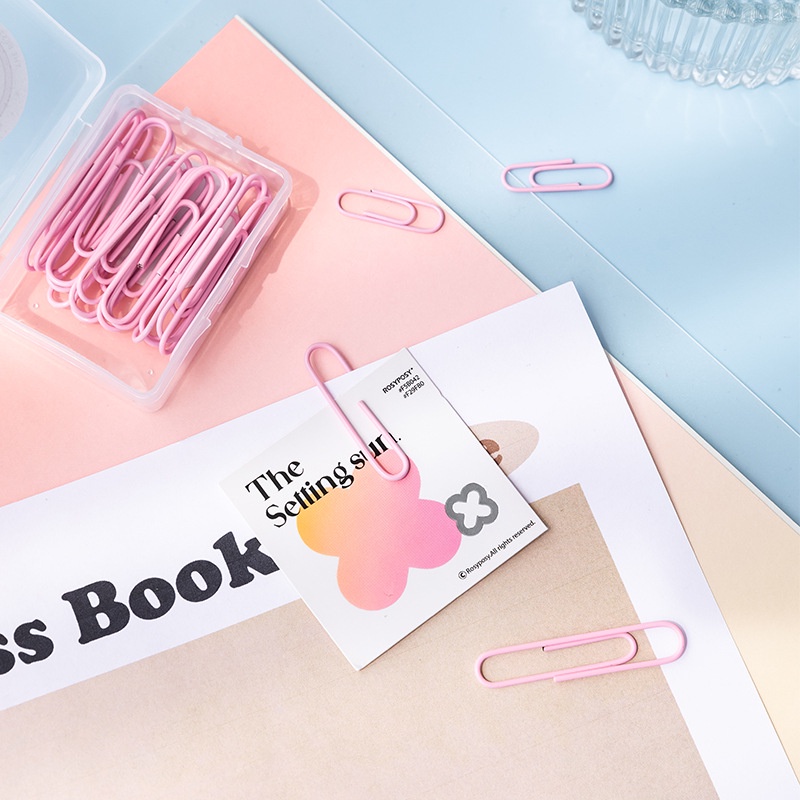 Hộp ghim kẹp giấy màu pastel