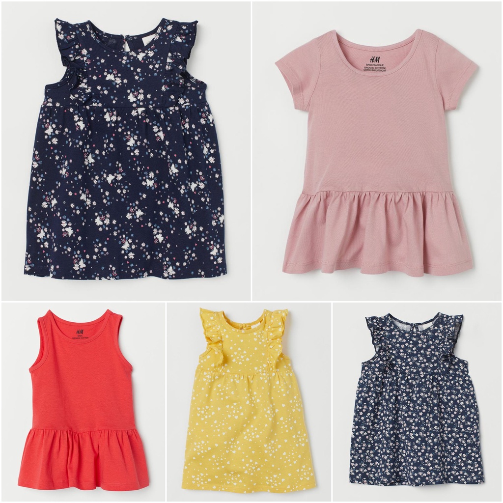 Váy cánh tiên vàng tim HM H&M sz 4m-4y_hàng chính hãng Mỹ