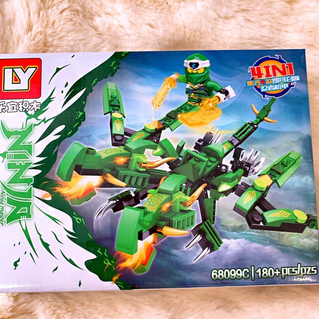 Ninjago_Lego Ninja Xếp Hình Rồng Chiến Đấu Thế Hệ Mới (180 mảnh)