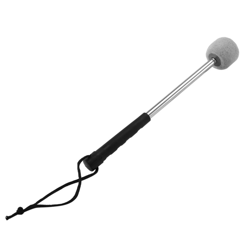 Bộ 2 Dùi Trống Bass Bằng Thép Không Gỉ Tay Cầm Màu Trắng