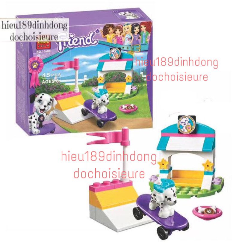 Lắp ráp xếp hình chó đốm của mia  bela 10600