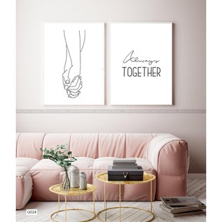 Bộ 2 tranh canvas trừu tượng nét vẽ hiện đại(Kèm hình thật).Size khác khách lh(Tặng kèm đinh 3 chân)