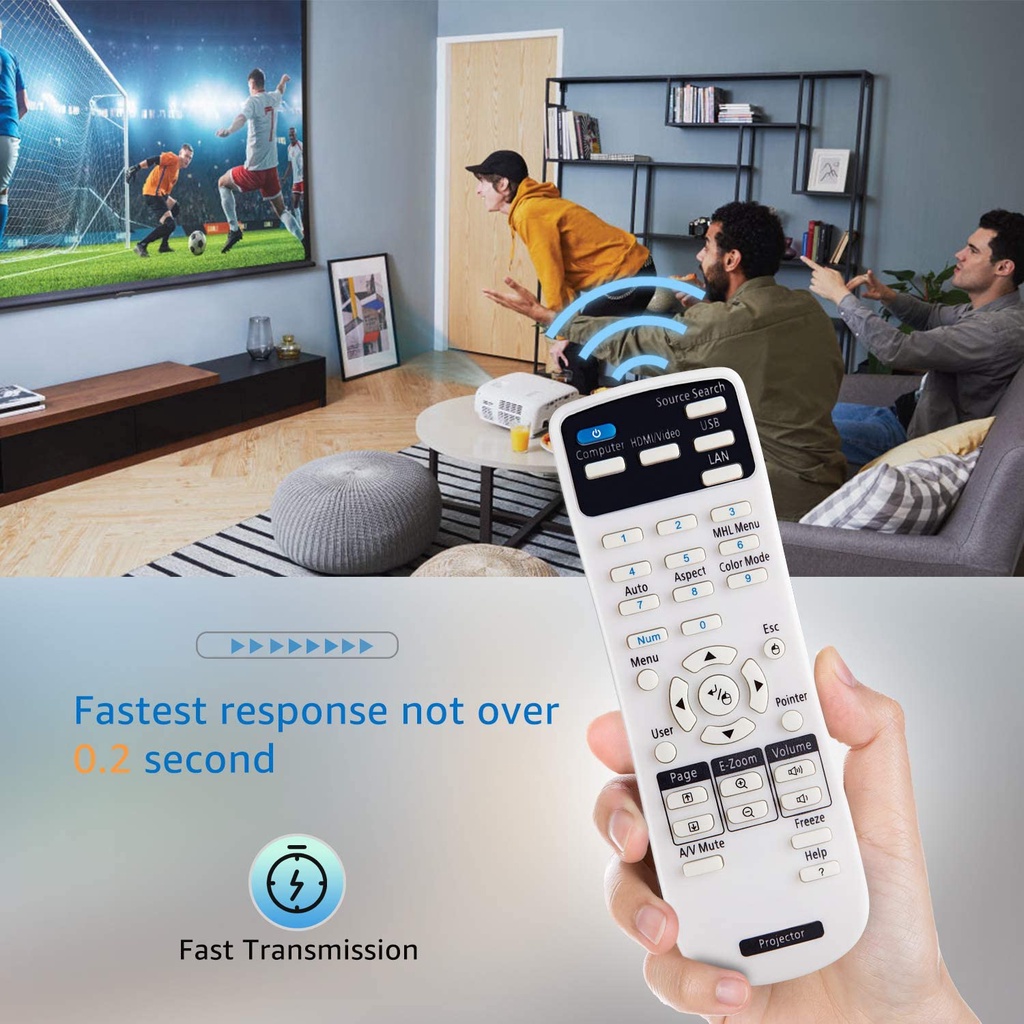 Điều Khiển Từ Xa Cho Máy Chiếu Epson EB EMP EX VS H Brightlite Series