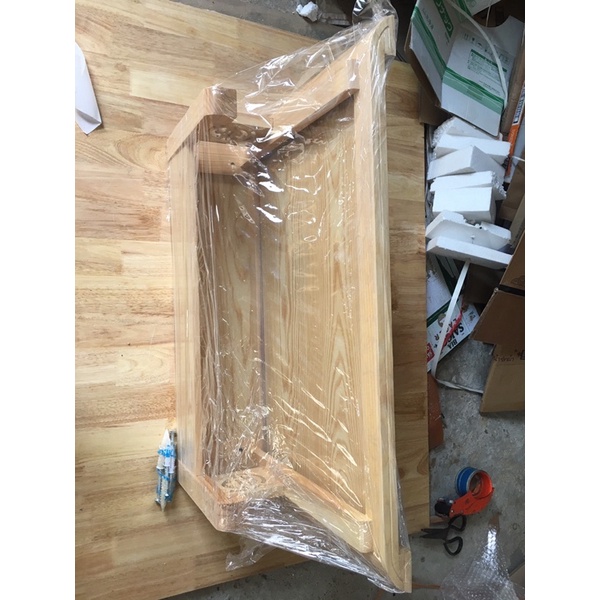 (Combo-Cỡ lớn) Bộ Ban Thờ chung cư khổ lớn 107/61, 99/50cm{ban thờ, tấm chống ám khói, chữ tròn tài Lộc và viền chiện}