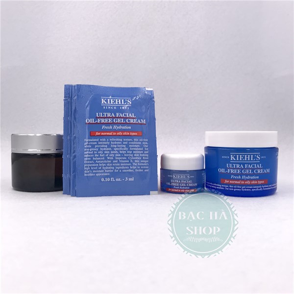 Kiehl's / Kiehls Set Sample Kem Cho Da Dầu Facial Oil Free Gel Cream 15ml (3ml x 5 gói)