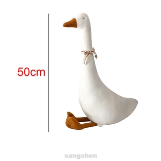 Cotton Blend Photography Props With Bowknot Sleeping Accompanying Cute Goose Home Decor Stuffed Toy