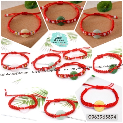 Vòng Tay Chỉ Đỏ Đồng Điếu May Mắn - Quà Tặng Phong Thủy