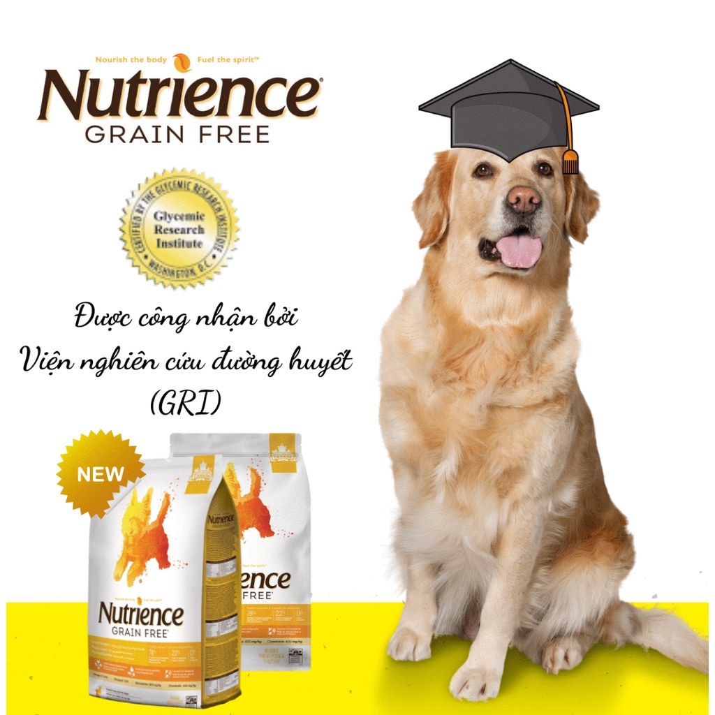 (2,5KG) NUTRIENCE GRAIN FREE cao cấp cho mọi giống chó ở mọi lứa tuổi