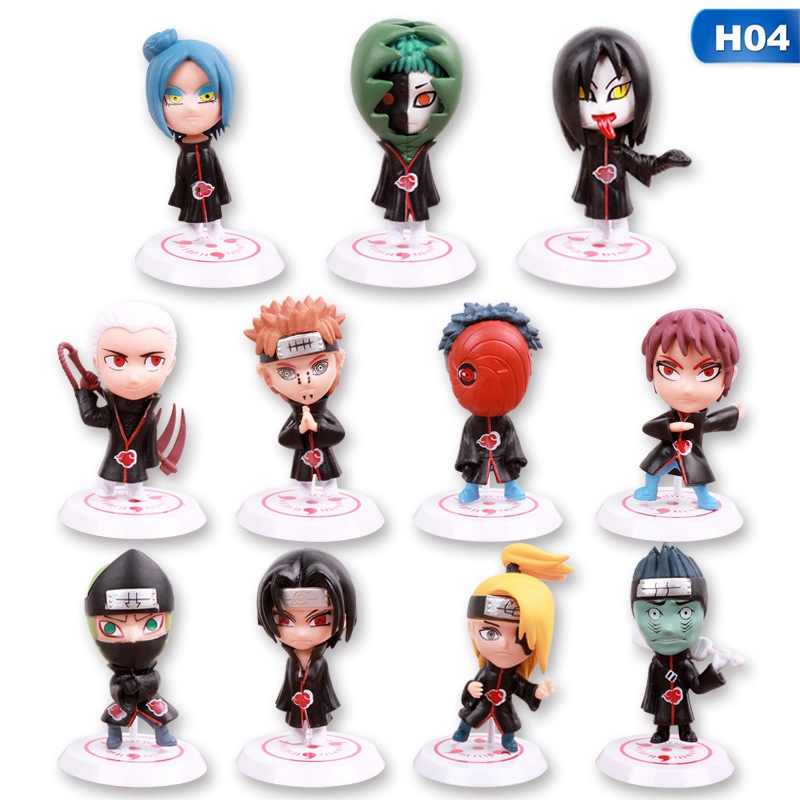 Set 6 / 11 Mô Hình Nhân Vật Phim Hoạt Hình Naruto Bằng Pvc