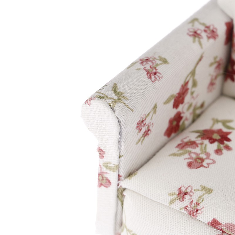 1:12 Dollhouse Miniature Furniture Vintage Double Sofa Armchair Couch Decor Toy