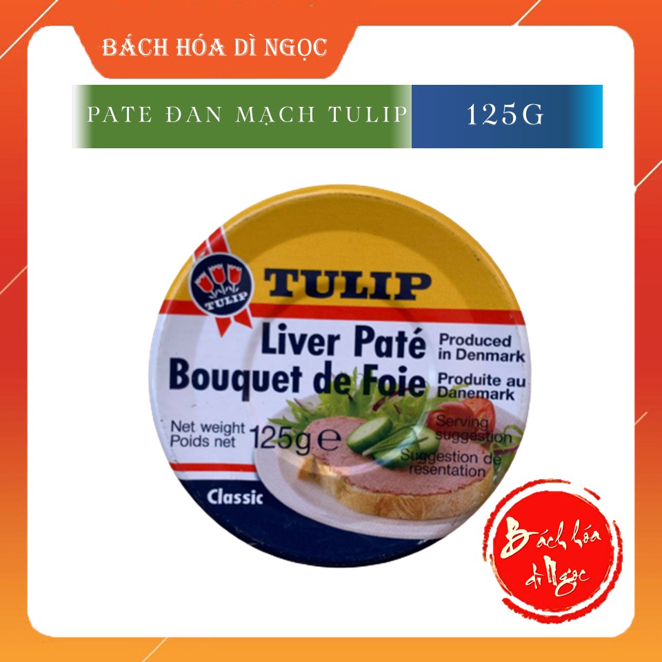 🌷 PATE THỊT HEO HIỆU TULIP 125-340G (ĐỒ HỘP) ĐẾN TỪ ĐAN MẠCH THƠM NGON, TIỆN DỤNG