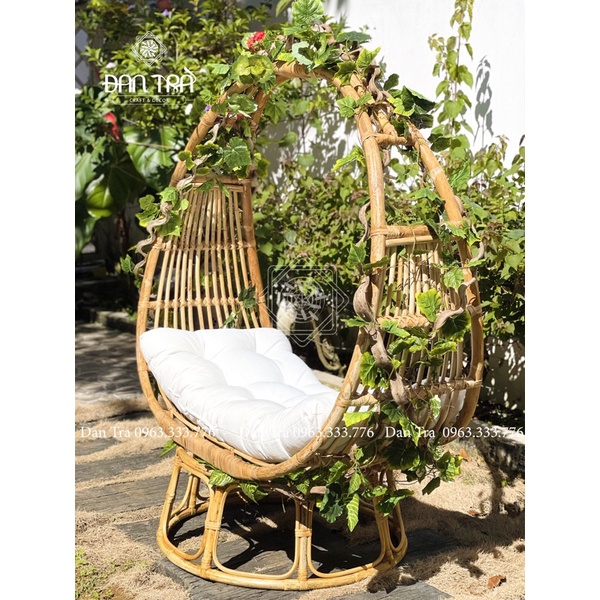 Xích Đu Mây Giọt Nước, Xích Đu Mây Thư Giãn, Xích Đu Cao Cấp, Ghế Treo Mây Giá Rẻ, Nội thất Mây Tre Đan