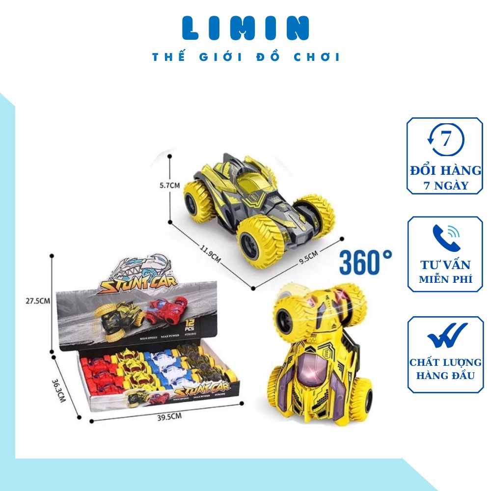 Ô tô đồ chơi, Xe ô tô đồ chơi địa hình dùng quán tính xoay đầu 360 độ - ô tô chạy bánh đà nhựa ABS cao cấp