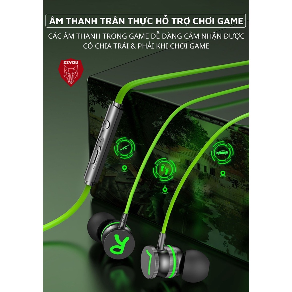 Tai Nghe Điện Thoại Có Dây Ziyou XK036 Pro Âm Thanh Cực Đỉnh, Có Micro