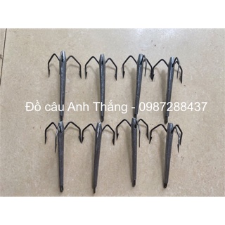 Lưỡi câu ba tiêu lưỡi vuông dáng quỷ (nặng 40g)