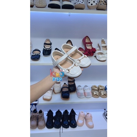 Giày Búp Bê Da Mềm  Kiểu Dáng Đáng Yêu Cho Bé Gái 2-16 Tuổi A359