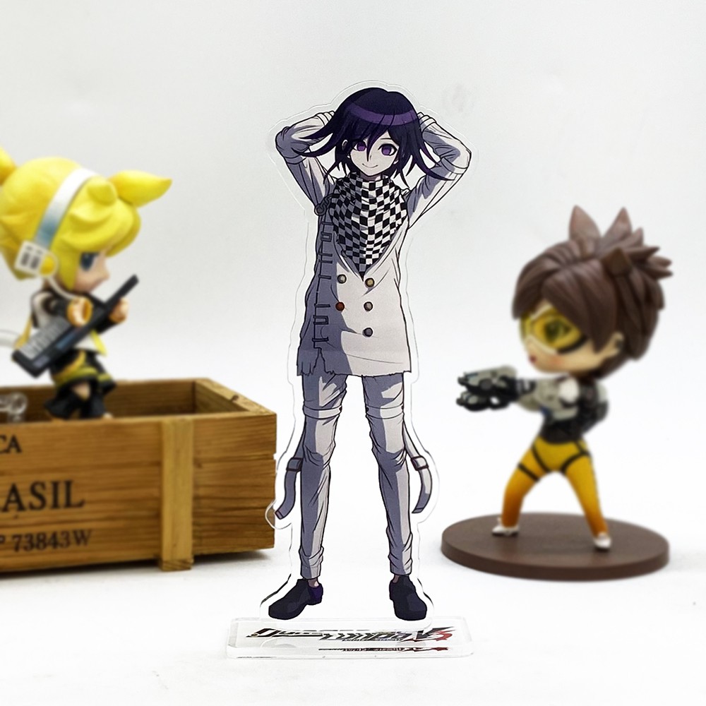 Mô hình nhân vật Danganronpa V3 Saihara Shuichi Ouma Kokichi đứng được để bàn trang trí