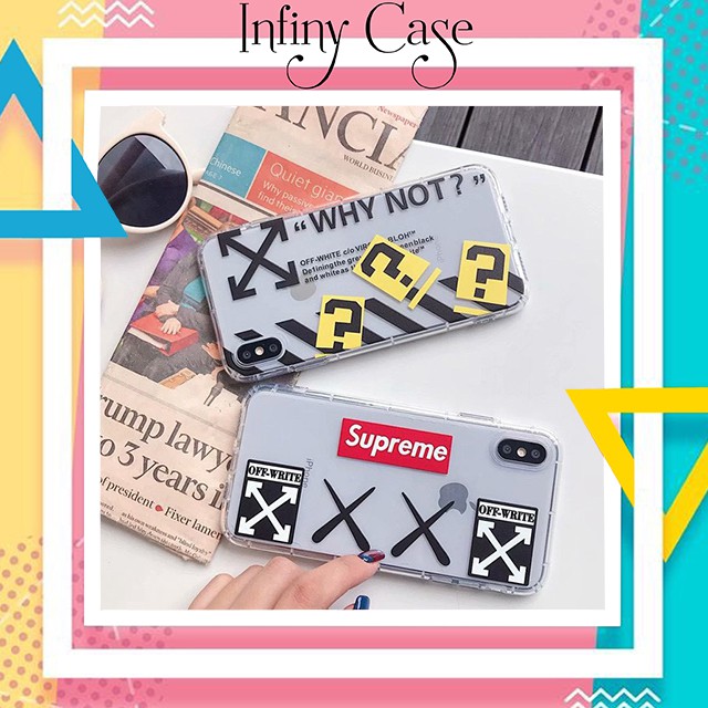 Ốp lưng iphone chữ Why not & Supreme 6 6S 6Plus 6S Plus 7 8 7Plus 8Plus X XSMax 11 11 Pro 11 ProMax - Infinity Case M552