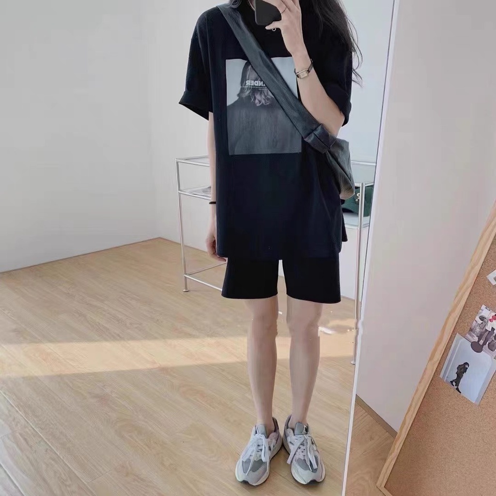 Bộ đùi cô gái xẻ tà NM Chất cotton 4 chiều dầy mịn mềm, áo xẻ tà phong cách Hàn quốc
