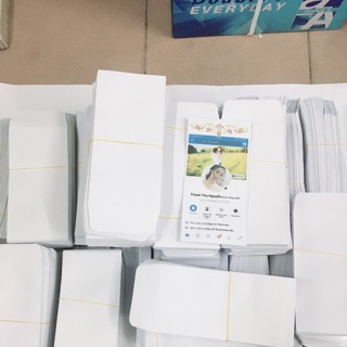 Combo 1000 phôi phong bì in hình facebook