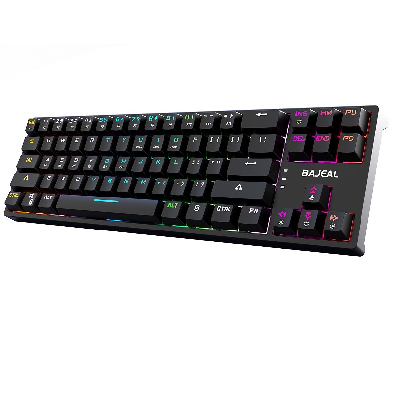 Bàn phím cơ gaming BAJEAL K71 Rainbown Led 26 chế độ