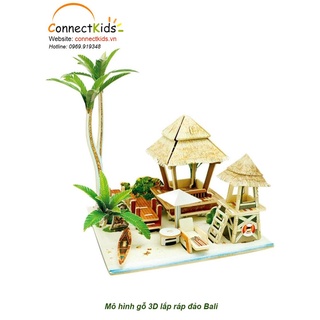 Đồ chơi lắp ráp bằng gỗ 3d robotime mô hình đảo bali