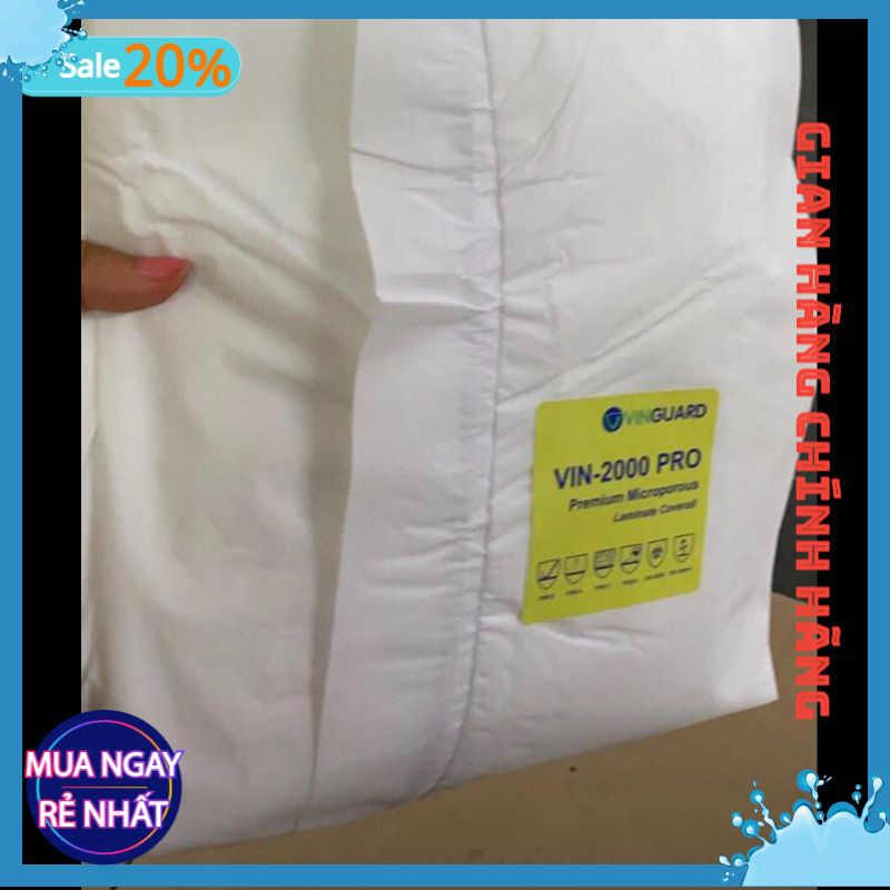 Bộ Quần Áo Bảo Hộ Y Tế VinGuard Vin-2000 Pro Không Có Viền Xanh Hàng Cao Cấp