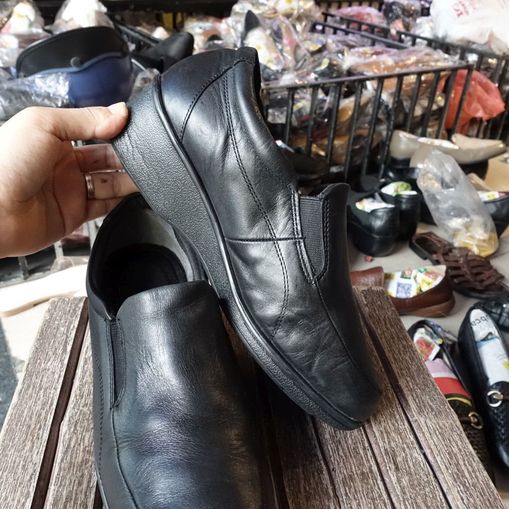 SIZE 38-38.5 - GIÀY MỌI SỤC DA THẬT HIỆU  CỦA NHẬT - HÀNG SECOND HAND ĐÃ QUA SỬ DỤNG