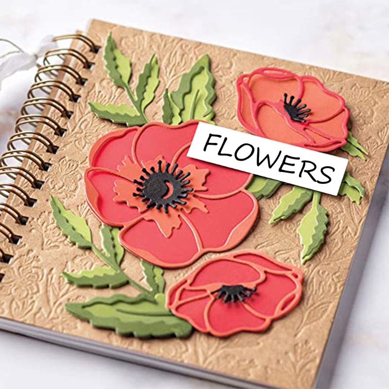 Khuôn Cắt Giấy Kim Loại Hình Hoa Xinh Xắn