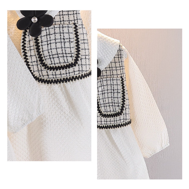 Bộ Đầm Tay Dài Kèm Áo Khoác Không Tay Phong Cách Thời Trang Hàn Quốc Dành Cho Bé Gái 0-4 Tuổi